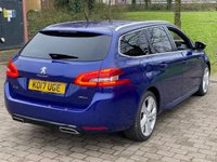USED 2017 17 PEUGEOT 308 SW 1.2 SW PURETECH S/S GT LINE ESTATE * SATNAV *     STUNNING COLOUR