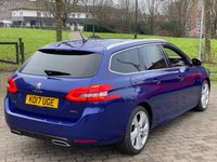 USED 2017 17 PEUGEOT 308 SW 1.2 SW PURETECH S/S GT LINE ESTATE * SATNAV *     STUNNING COLOUR