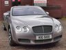 USED 2007 BENTLEY CONTINENTAL 6.0 GTC 2d 550 BHP LOW MILES & MOT UNTIL SEPT 2025!
