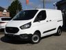 USED 2018 68 FORD TRANSIT CUSTOM 2.0 300 BASE P/V L1 H1 104 BHP Finished in FROZEN WHITE with contrasting CLOTH trim. This Transit is a great drivers van. It has long been the icon of the british roads. This van offers great value, practical, economical and is versitile. Features include, B/Tooth, Park sensors, Ply Lined, 2 Keys and much more. This very clean van has been Serviced at 10184 miles, 19401 miles, 30676 miles, 37533 miles and on arrival at 64766 miles.