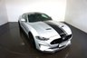 USED 2019 69 FORD MUSTANG 5.0 GT 2d 444 BHP-FANTASTIC LOW MILEAGE EXAMPLE-FINISHED IN ICONIC SILVER METALLIC-CUSTOM PACK 2-RECARO SEATS IN EBONY LEATHER UPHOLSTERY-BLACK BODY STRIPES 