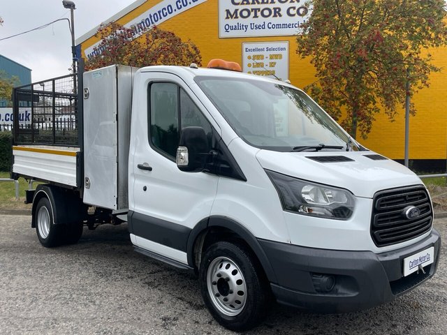 2018 18 Ford Transit 2.0 350 L2 TIPPER CAGED / REFUGE BODY POD TOOL BOX DRW 