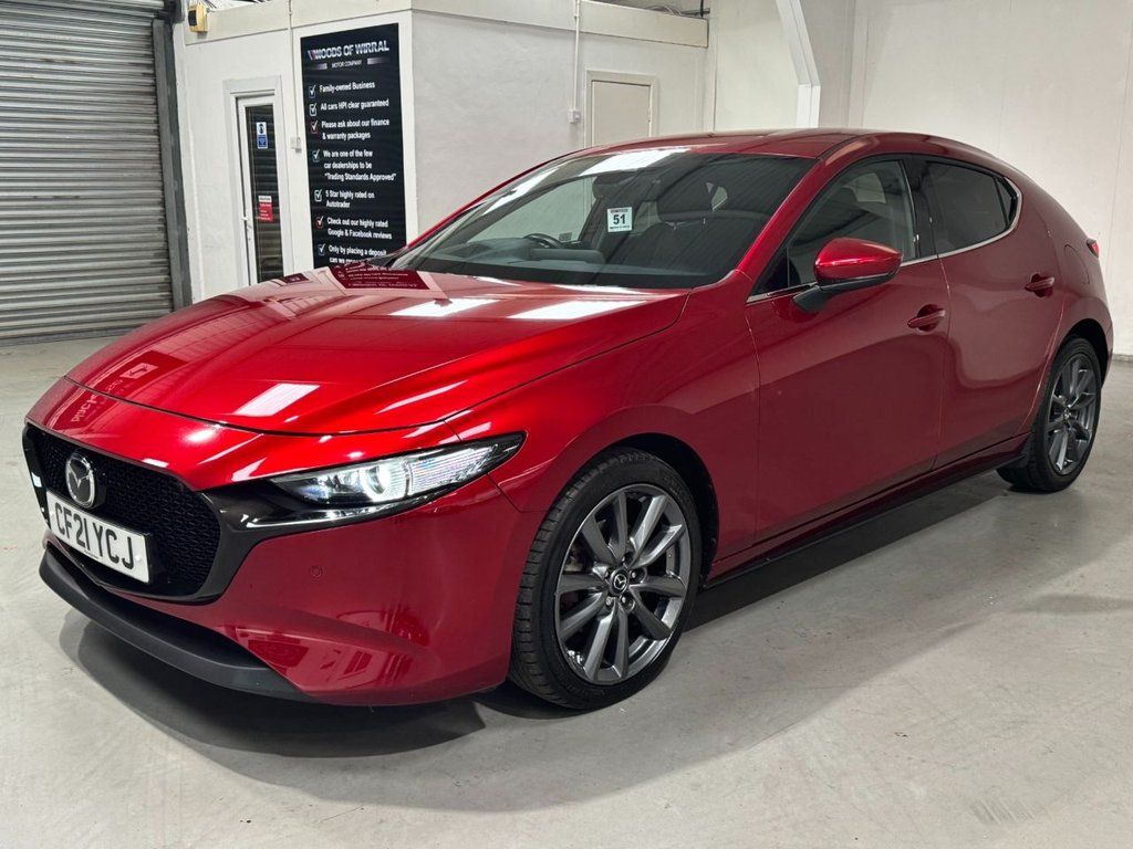 USED 2021 21 MAZDA 3 2.0 SPORT LUX MHEV 5d 121 BHP APPLEPLAY+SATNAV+BLUETOOTH