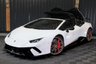USED 2019 19 LAMBORGHINI HURACAN 5.2 LP 640-4 PERFORMANTE SPYDER 2d 631 BHP LAMBORGHINI WARRANTY TO JUNE 2025, MASSIVE SPEC, FULL LAMBORGHINI SERVICE HISTORY, FRONT LIFT, BRANDING PACK, STYLE PACK