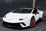 USED 2019 19 LAMBORGHINI HURACAN 5.2 LP 640-4 PERFORMANTE SPYDER 2d 631 BHP LAMBORGHINI WARRANTY TO JUNE 2025, MASSIVE SPEC, FULL LAMBORGHINI SERVICE HISTORY, FRONT LIFT, BRANDING PACK, STYLE PACK