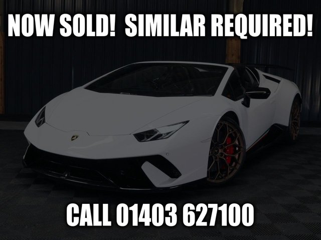 2019 19 Lamborghini Huracan 5.2 LP 640-4 PERFORMANTE SPYDER 2d 631 BHP