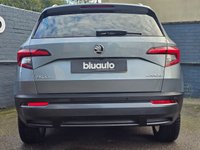 USED 2019 19 SKODA KAROQ 1.5 SE L TSI DSG 5d 148 BHP Dual Climate Control, Leather and Alcantara Seats, Satellite Navigation, Cruise Control, Bluetooth Connectivity, Voice Control, USB, Heated Front Seats, Paddleshift Gearbox, Keyless Entry, Keyless Start, Rain Sensors, Sport Driving Mode, Auto Dimming Rear View, Heated Power Folding Wing Mirrors, Privacy Glass, DAB Radio, Apple CarPlay, Android Auto, Rear Parking Camera, Front and Rear Parking Sensors, LED Headlights, Auto Headlights and 18inch Alloy Wheels.