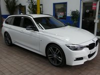 USED 2018 18 BMW 3 SERIES 3.0 330D M SPORT SHADOW EDITION TOURING 5d 255 BHP SAT NAV HARMAN KARDON HEATED LEATHER INTERIOR CRUISE CONTROL PARKING SENSORS 2 OWNERS SERVICE HISTORY