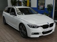 USED 2018 18 BMW 3 SERIES 3.0 330D M SPORT SHADOW EDITION TOURING 5d 255 BHP SAT NAV HARMAN KARDON HEATED LEATHER INTERIOR CRUISE CONTROL PARKING SENSORS 2 OWNERS SERVICE HISTORY