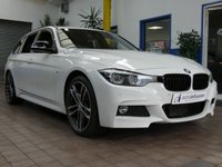 USED 2018 18 BMW 3 SERIES 3.0 330D M SPORT SHADOW EDITION TOURING 5d 255 BHP SAT NAV HARMAN KARDON HEATED LEATHER INTERIOR CRUISE CONTROL PARKING SENSORS 2 OWNERS SERVICE HISTORY