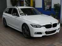 USED 2018 18 BMW 3 SERIES 3.0 330D M SPORT SHADOW EDITION TOURING 5d 255 BHP SAT NAV HARMAN KARDON HEATED LEATHER INTERIOR CRUISE CONTROL PARKING SENSORS 2 OWNERS SERVICE HISTORY
