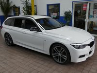 USED 2018 18 BMW 3 SERIES 3.0 330D M SPORT SHADOW EDITION TOURING 5d 255 BHP SAT NAV HARMAN KARDON HEATED LEATHER INTERIOR CRUISE CONTROL PARKING SENSORS 2 OWNERS SERVICE HISTORY