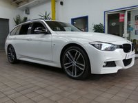 USED 2018 18 BMW 3 SERIES 3.0 330D M SPORT SHADOW EDITION TOURING 5d 255 BHP SAT NAV HARMAN KARDON HEATED LEATHER INTERIOR CRUISE CONTROL PARKING SENSORS 2 OWNERS SERVICE HISTORY