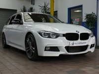 USED 2018 18 BMW 3 SERIES 3.0 330D M SPORT SHADOW EDITION TOURING 5d 255 BHP SAT NAV HARMAN KARDON HEATED LEATHER INTERIOR CRUISE CONTROL PARKING SENSORS 2 OWNERS SERVICE HISTORY