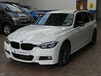 USED 2018 18 BMW 3 SERIES 3.0 330D M SPORT SHADOW EDITION TOURING 5d 255 BHP SAT NAV HARMAN KARDON HEATED LEATHER INTERIOR CRUISE CONTROL PARKING SENSORS 2 OWNERS SERVICE HISTORY