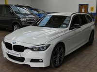 USED 2018 18 BMW 3 SERIES 3.0 330D M SPORT SHADOW EDITION TOURING 5d 255 BHP SAT NAV HARMAN KARDON HEATED LEATHER INTERIOR CRUISE CONTROL PARKING SENSORS 2 OWNERS SERVICE HISTORY