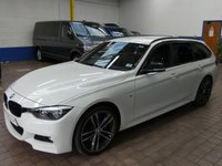 USED 2018 18 BMW 3 SERIES 3.0 330D M SPORT SHADOW EDITION TOURING 5d 255 BHP SAT NAV HARMAN KARDON HEATED LEATHER INTERIOR CRUISE CONTROL PARKING SENSORS 2 OWNERS SERVICE HISTORY