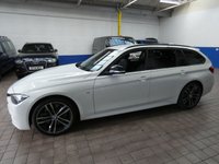 USED 2018 18 BMW 3 SERIES 3.0 330D M SPORT SHADOW EDITION TOURING 5d 255 BHP SAT NAV HARMAN KARDON HEATED LEATHER INTERIOR CRUISE CONTROL PARKING SENSORS 2 OWNERS SERVICE HISTORY