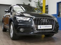 USED 2014 14 AUDI Q3 2.0 TDI S LINE 5d 138 BHP SAT NAV PANORAMIC SUNROOF PART LEATHER INTERIOR DAB RADIO BLUETOOTH 3 OWNERS FROM NEW NICE TIDY EXAMPLE