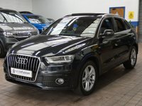 USED 2014 14 AUDI Q3 2.0 TDI S LINE 5d 138 BHP SAT NAV PANORAMIC SUNROOF PART LEATHER INTERIOR DAB RADIO BLUETOOTH 3 OWNERS FROM NEW NICE TIDY EXAMPLE