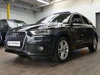 USED 2014 14 AUDI Q3 2.0 TDI S LINE 5d 138 BHP SAT NAV PANORAMIC SUNROOF PART LEATHER INTERIOR DAB RADIO BLUETOOTH 3 OWNERS FROM NEW NICE TIDY EXAMPLE