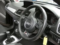 USED 2014 14 AUDI Q3 2.0 TDI S LINE 5d 138 BHP SAT NAV PANORAMIC SUNROOF PART LEATHER INTERIOR DAB RADIO BLUETOOTH 3 OWNERS FROM NEW NICE TIDY EXAMPLE