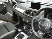 USED 2014 14 AUDI Q3 2.0 TDI S LINE 5d 138 BHP SAT NAV PANORAMIC SUNROOF PART LEATHER INTERIOR DAB RADIO BLUETOOTH 3 OWNERS FROM NEW NICE TIDY EXAMPLE