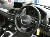 USED 2014 14 AUDI Q3 2.0 TDI S LINE 5d 138 BHP SAT NAV PANORAMIC SUNROOF PART LEATHER INTERIOR DAB RADIO BLUETOOTH 3 OWNERS FROM NEW NICE TIDY EXAMPLE