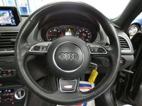USED 2014 14 AUDI Q3 2.0 TDI S LINE 5d 138 BHP SAT NAV PANORAMIC SUNROOF PART LEATHER INTERIOR DAB RADIO BLUETOOTH 3 OWNERS FROM NEW NICE TIDY EXAMPLE