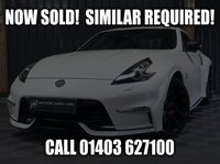 USED 2018 18 NISSAN 370Z V6 NISMO 13" BIG 'TESLA STYLE' DISPLAY, TITANIUM EXHAUST (REAR), CARBON STEERING WHEEL,  CAMERA, 12 MONTHS WARRANTY - STUNNING