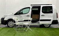 USED 2018 18 PEUGEOT PARTNER 1.6 BLUE HDI CRC 100 BHP MICROCAMPER Microcamper, 240 Volt , Lithium Solar Batteries, Electric Water Tap, Table, Storage,