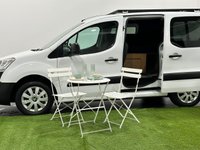 USED 2018 18 PEUGEOT PARTNER 1.6 BLUE HDI CRC 100 BHP MICROCAMPER Microcamper, 240 Volt , Lithium Solar Batteries, Electric Water Tap, Table, Storage,