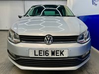 USED 2016 16 VOLKSWAGEN POLO 1.2 TSI BlueMotion Tech Match Hatchback 5dr Petrol DSG Euro 6 (s/s) (90 ps) Front And Rear Parking Sensors, Cruise Control, &pound;20 Road Tax