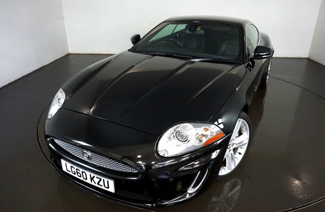 2010 60 Jaguar Xk 5.0 XK PORTFOLIO 2d 385 BHP-2 FORMER KEEPERS-FINISHED IN EBONY BLACK WITH HEATED BLACK LEATHER UPHOLSTERY-SUPERB LOW MILEAGE EXAMPLE-DUAL CLIMATE CONTROL-CRUISE CONTROL-MFSW-BLUETOOTH-SATNAV