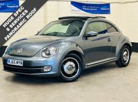 USED 2015 65 VOLKSWAGEN BEETLE 1.4 DESIGN TSI BLUEMOTION TECHNOLOGY 3 DDOR 148 BHP 8 SERVICES TO 31,267 MILES