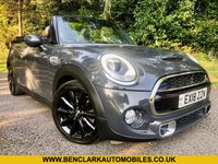 USED 2018 18 MINI CONVERTIBLE 2.0 COOPER S 2d 189 BHP 2 OWNER // CHILLI PACK // GOOD SERVICE HISTORY//FULL LEATHER HEATED//PARK CAMERA//BLUETOOTH//DAB//ADVANCED CAR EYE//  FULL LEATHER/SATNAV/DAB/PARK CAMERA