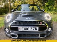 USED 2018 18 MINI CONVERTIBLE 2.0 COOPER S 2d 189 BHP 2 OWNER // CHILLI PACK // GOOD SERVICE HISTORY//FULL LEATHER HEATED//PARK CAMERA//BLUETOOTH//DAB//ADVANCED CAR EYE//  FULL LEATHER/SATNAV/DAB/PARK CAMERA