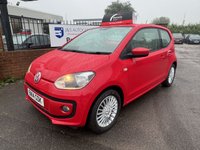 USED 2014 14 VOLKSWAGEN UP 1.0 HIGH UP BLUEMOTION TECHNOLOGY 3d 74 BHP &pound;0 PER YEAR ROAD TAX