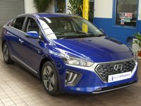 USED 2021 21 HYUNDAI IONIQ 1.6 PREMIUM SE MHEV 5d 140 BHP SAT NAV HEATED VENTILATED LEATHER INTERIOR REAR VIEW CAMERA PARKING SENSORS 1 OWNER SERVICE HISTORY HYUNDAI WARRANTY TILL MAY 2026