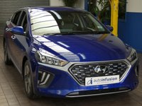 USED 2021 21 HYUNDAI IONIQ 1.6 PREMIUM SE MHEV 5d 140 BHP SAT NAV HEATED VENTILATED LEATHER INTERIOR REAR VIEW CAMERA PARKING SENSORS 1 OWNER SERVICE HISTORY HYUNDAI WARRANTY TILL MAY 2026