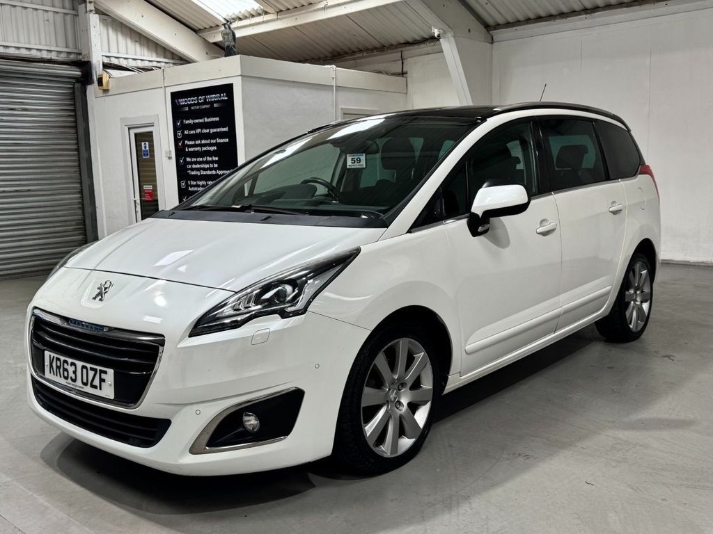 USED 2014 63 PEUGEOT 5008 2.0 HDI ALLURE 5d 150 BHP 18"ALLOYS+PAN ROOF+ REV CAMERA