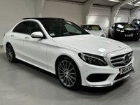 USED 2014 14 MERCEDES-BENZ C-CLASS 2.1 C220 BLUETEC AMG LINE PREMIUM PLUS 4d 170 BHP PANROOF+19"ALLOYS+REAL LEATHER