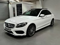 USED 2014 14 MERCEDES-BENZ C-CLASS 2.1 C220 BLUETEC AMG LINE PREMIUM PLUS 4d 170 BHP PANROOF+19"ALLOYS+REAL LEATHER