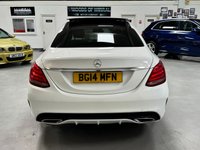 USED 2014 14 MERCEDES-BENZ C-CLASS 2.1 C220 BLUETEC AMG LINE PREMIUM PLUS 4d 170 BHP PANROOF+19"ALLOYS+REAL LEATHER