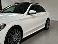 USED 2014 14 MERCEDES-BENZ C-CLASS 2.1 C220 BLUETEC AMG LINE PREMIUM PLUS 4d 170 BHP PANROOF+19"ALLOYS+REAL LEATHER
