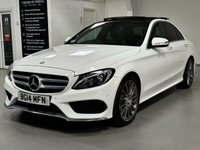 USED 2014 14 MERCEDES-BENZ C-CLASS 2.1 C220 BLUETEC AMG LINE PREMIUM PLUS 4d 170 BHP PANROOF+19"ALLOYS+REAL LEATHER