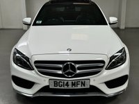 USED 2014 14 MERCEDES-BENZ C-CLASS 2.1 C220 BLUETEC AMG LINE PREMIUM PLUS 4d 170 BHP PANROOF+19"ALLOYS+REAL LEATHER
