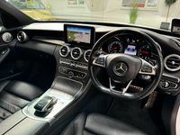 USED 2014 14 MERCEDES-BENZ C-CLASS 2.1 C220 BLUETEC AMG LINE PREMIUM PLUS 4d 170 BHP PANROOF+19"ALLOYS+REAL LEATHER