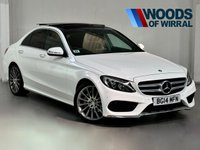 USED 2014 14 MERCEDES-BENZ C-CLASS 2.1 C220 BLUETEC AMG LINE PREMIUM PLUS 4d 170 BHP PANROOF+19"ALLOYS+REAL LEATHER