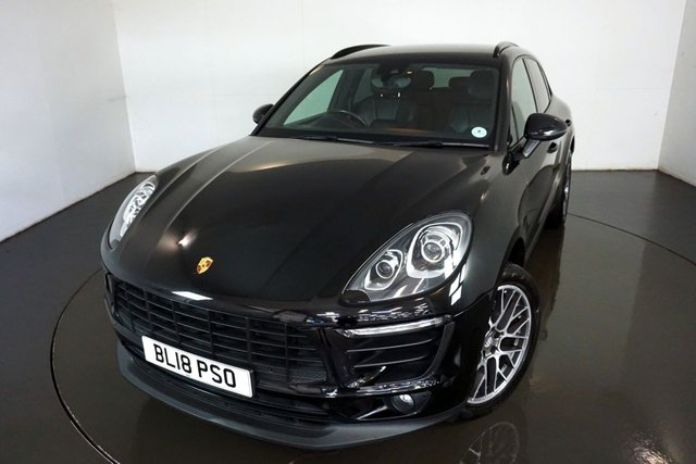 2018 18 Porsche Macan 2.0 PDK 5d 248 BHP-Factory extras worth &pound;5,660-2 FORMER KEEPERS-JET BLACK METALLIC WITH HEATED BLACK LEATHER UPHOLSTERY-BI XENON HEADLIGHTS-20